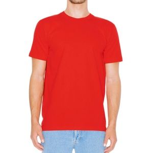 American Apparel Adult Fine Jersey Tee Red Size XL